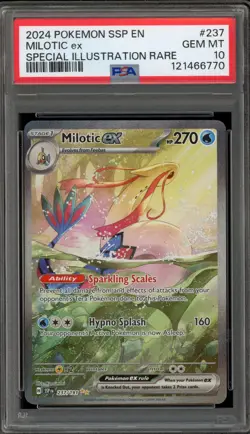 Pokemon Milotic ex Surging Sparks Special Illustration Rare #237 PSA 10 Gem Mint - Image 1