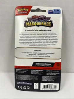 Pokemon TCG Twilight Masquerade Blister Pack Pupitar Promo - Image 2