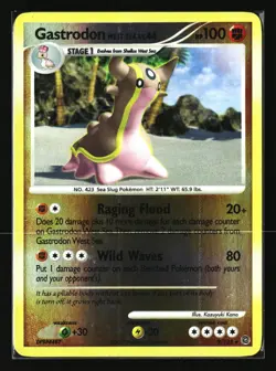 Pokemon GASTRODON WEST SEA 9/132 Reverse Holo (Secret Wonders) LP/Light Play - Image 1