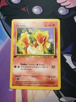 Ponyta 64/82 - 1st Edition Team Rocket - Pokemon TCG - LP - Image 1