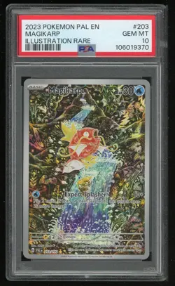 Pokemon Magikarp Holo Illustration Rare Paldea Evolved 203/193 PSA 10 GM - Image 1