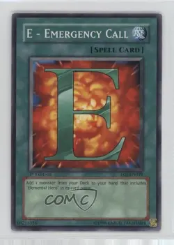 E - Emergency Call 1st Ed. YuGiOh nemy of Justice #EOJ-EN039 2006 - Image 1