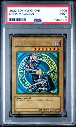 2002 YU-GI-OH! STARTER DECK: YUGI #006 DARK MAGICIAN PSA 9 - Image 1
