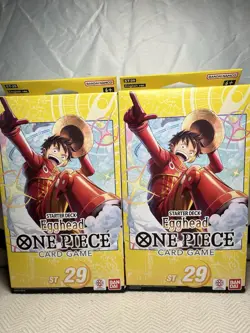 LOT OF 2X One Piece TCG Egghead Starter Deck ST-29 LUFFY - Image 1