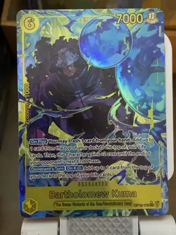 One Piece CCG Bartholomew Kuma OP12-119 Foil Secret Rare Alternate Art - Image 1