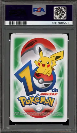 Pokemon 10th Ann. Playing Cards Grimer/Muk Green 4 of Spades PSA 10 Gem Mint - Image 2