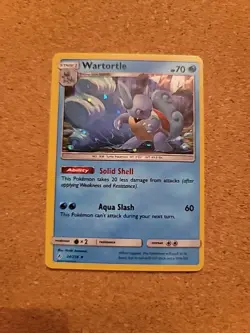 Pokemon Card Wartortle 34/214 Holo Promo Sun & Moon Unbroken Bonds 2019 LP - Image 1