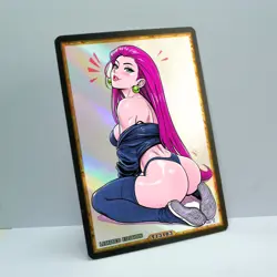 JESSIE Waifu Anime Card LIMITED 1/1 Custom TCG Holo Goddess Story ACG T13183 - Image 2
