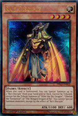 DRL3-EN052 RA'S DISCIPLE ULTRA RARE 1ST EDITION YuGiOh CARD - Image 1