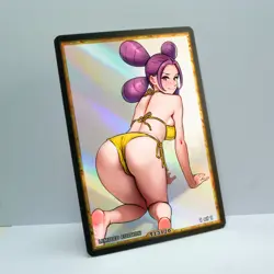 FANTINA Waifu Anime Card LIMITED 1/1 Custom TCG Holo Goddess Story ACG T13170 - Image 2