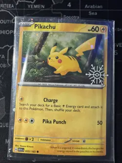 Pikachu - (Holiday Calendar) 025/165 Miscellaneous Cards & Products Holo - Image 1