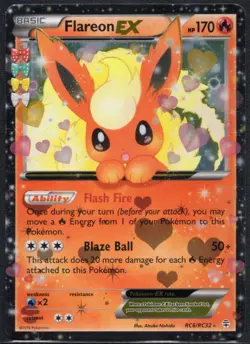 Flareon EX XY Generations #RC6 Pokemon TCG card MP+ - Image 1
