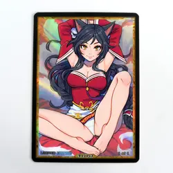 AHRI Waifu Anime Card LIMITED 1/1 Custom TCG Holo Goddess Story ACG T13153 - Image 1