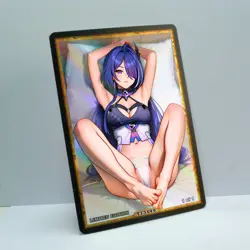 ACHERON Waifu Anime Card LIMITED 1/1 Custom TCG Holo Goddess Story ACG T13149 - Image 2