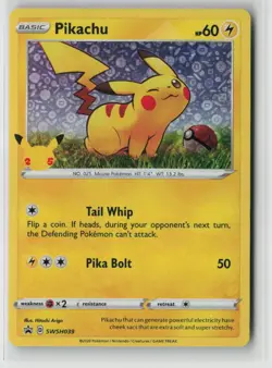 Pokemon Pikachu #SWSH039 Miscellaneous Cards & Products Near Mint or Better - Image 1