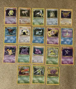 Vintage Pokemon TCG Rare Card Lot LP-Mp 18 Cards - Image 1