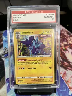 TOXTRICITY 2021 Holo #108/264 Pokemon Card GRADED 10 TCG CCG - Image 1