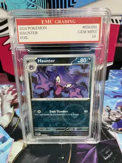 HAUNTER 2024 FOIL #56/091 Pokemon Card GRADED 10 TCG CCG - Image 1