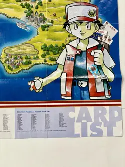 Pokemon Card Game POSTER & MAP ~ Arena Poster Vintage 1999 RARE Toys R Us - Image 4