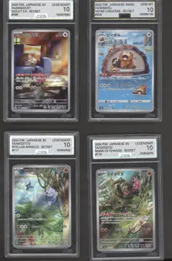 Pokemon 4 Graded Card Bundle - Image 1
