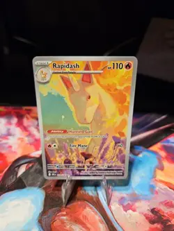 Pokemon Rapidash Holo Illustration Rare Card 189/182 Sv10: Destined Rivals - Image 1