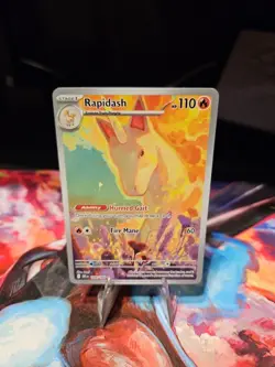 Pokemon Rapidash Holo Illustration Rare Card 189/182 Sv10: Destined Rivals - Image 2