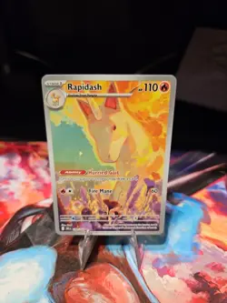 Pokemon Rapidash Holo Illustration Rare Card 189/182 Sv10: Destined Rivals - Image 3