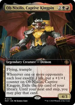 MTG English Ob Nixilis, Captive Kingpin (Extended Art) NM Normal - Image 1