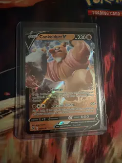 Pokemon TCG Conkeldurr v Holo Ultra Rare Card Pokemon Go 040/078 NM/M Condition - Image 1