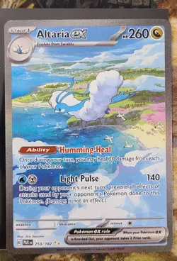Pokemon TCG Altaria EX Paradox Rift Holo Card Special Illustration Rare 253/182 - Image 1