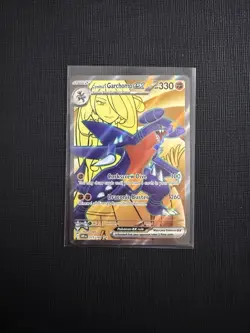 Pokemon Cards Cynthia's Garchomp ex 215/182 Sv10: Destined Rivals Holo - Image 1