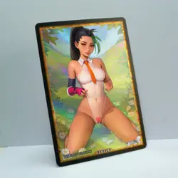 NEMONA Waifu Anime Card LIMITED 1/1 Custom TCG Holo Goddess Story ACG T13125 - Image 2