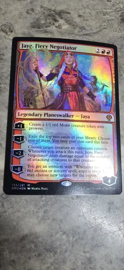Jaya, Fiery Negotiator Prerelease Cards Foil Legendary Planeswalker MTG NM - Image 1