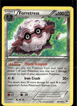 Pokemon Forretress 60/106 Flashfire Non Holo Rare 2 Card Lot - Image 1