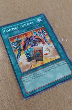 1st Edition Convert Contact TAEV-EN047 YuGiOh card (LP) - Image 1