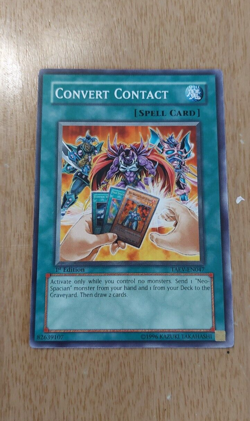 1st Edition Convert Contact TAEV-EN047 YuGiOh card (LP) - Image 2