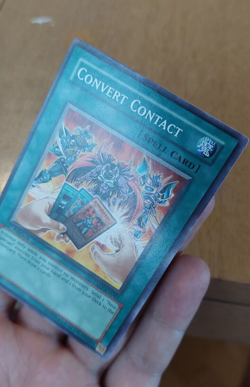 1st Edition Convert Contact TAEV-EN047 YuGiOh card (LP) - Image 4