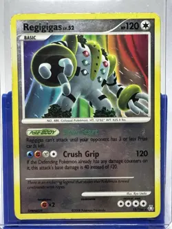 Pokemon Legends Awakened Regigigas 15/146 Reverse Holo HP-MP Rare Card - Image 1