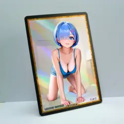 REM Waifu Anime Card LIMITED 1/1 Custom TCG Holo Goddess Story ACG T13118 - Image 2