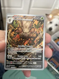 Pokemon TCG Shiftry 163/162 Temporal Forces Illustration Rare Card NM Condition - Image 1