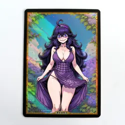 HEX MANIAC Waifu Anime Card LIMITED 1/1 Custom TCG Holo T13113 - Image 1