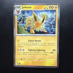 FREE SHIPPING Jolteon - 029/131 - Prismatic Evolutions - Holo Pokemon Card TCG - Image 1