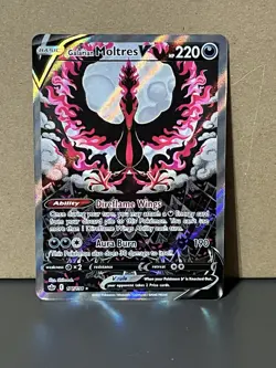 Pokemon TCG Galarian Moltres v Alternate Full Art, Chilling Reign, Card 177/198 - Image 1