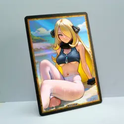 CYNTHIA Waifu Anime Card LIMITED 1/1 Custom TCG Holo Goddess Story ACG T13108 - Image 2