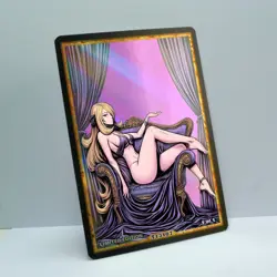 CYNTHIA Waifu Anime Card LIMITED 1/1 Custom TCG Holo Goddess Story ACG T13107 - Image 2