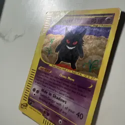 Pokemon Gengar TCG Expedition Base Set Holo Rare Card 13/165 Half Swirl DMG HP - Image 4