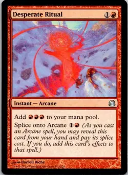 MTG Magic The Gathering Desperate Ritual Modern Masters Played See Scan B - Image 1