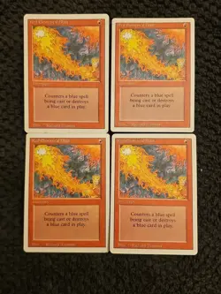 Red Elemental Blast 🔥4X🔥 MTG Revised Edition NM/LP Magic The Gathering - Image 1
