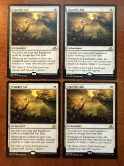4x Sigarda’s Aid Lot MTG Eldritch Moon LP+-NM 41/205 - Image 1