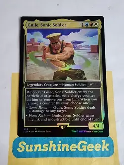 Guile, Sonic Soldier Secret Lair Street Fighter Foil - Image 1